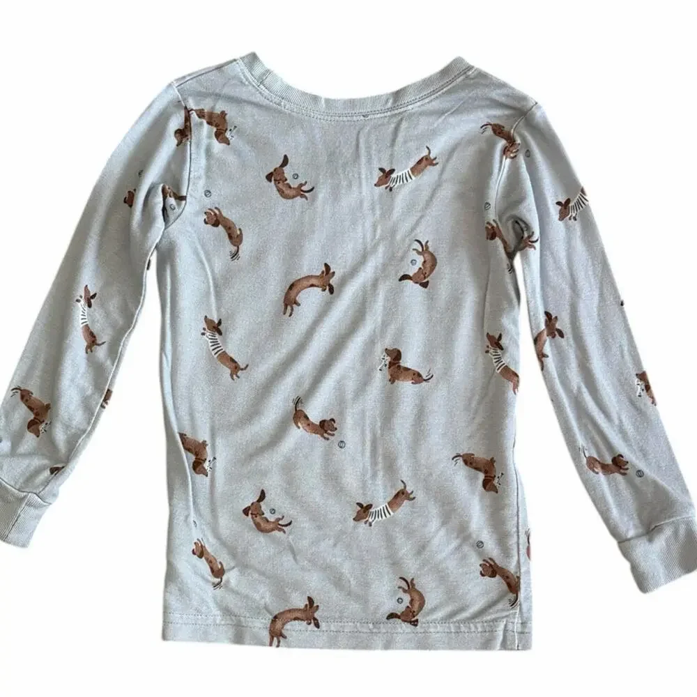 MODERN MOMENTS Baby Weiner Dog Pajama Set Size 2T